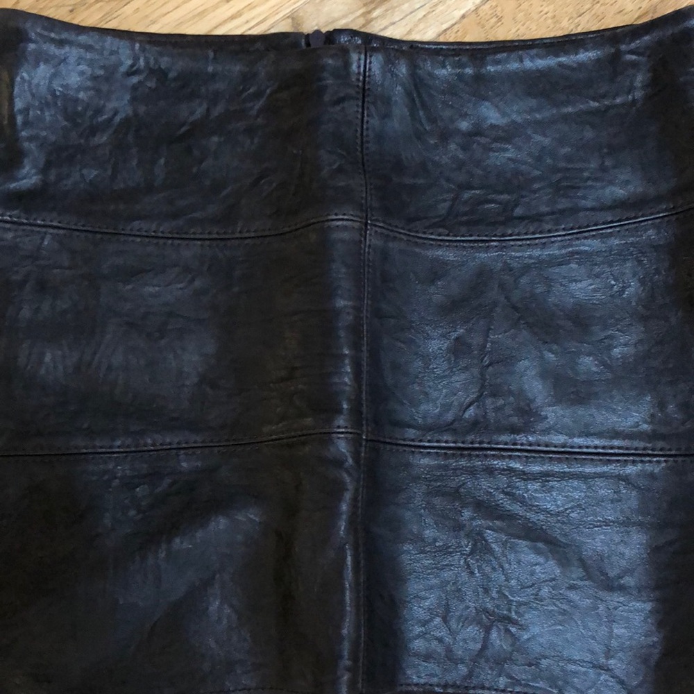 Bailey 44 genuine leather skirt